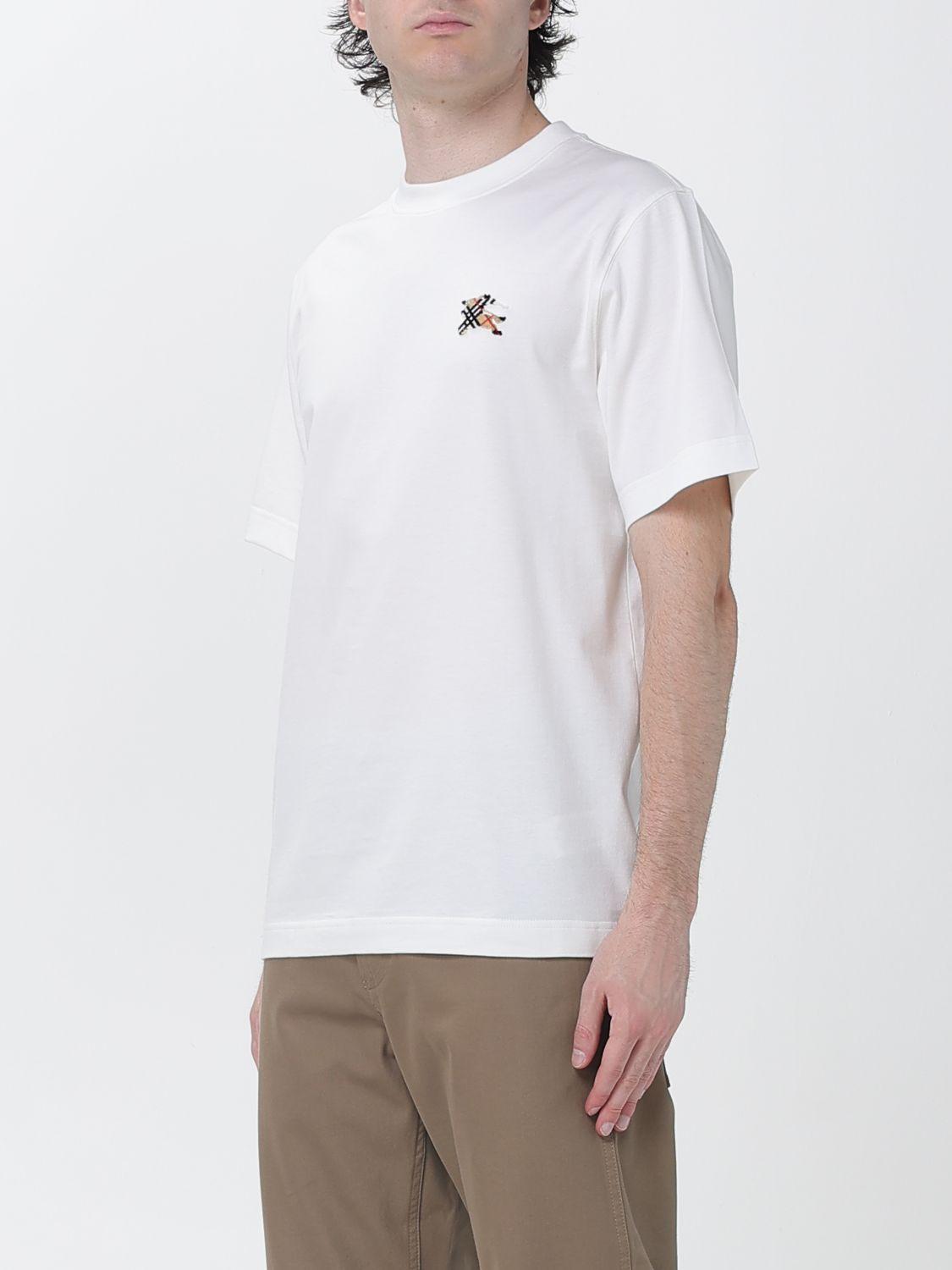 BURBERRY Short Sleeve T-Shirt Men's Cotton Black