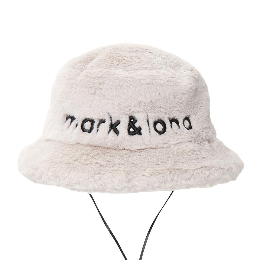 MARK&LONA Faux Fur Bucket Hat Unisex 5C FC16 WHITE