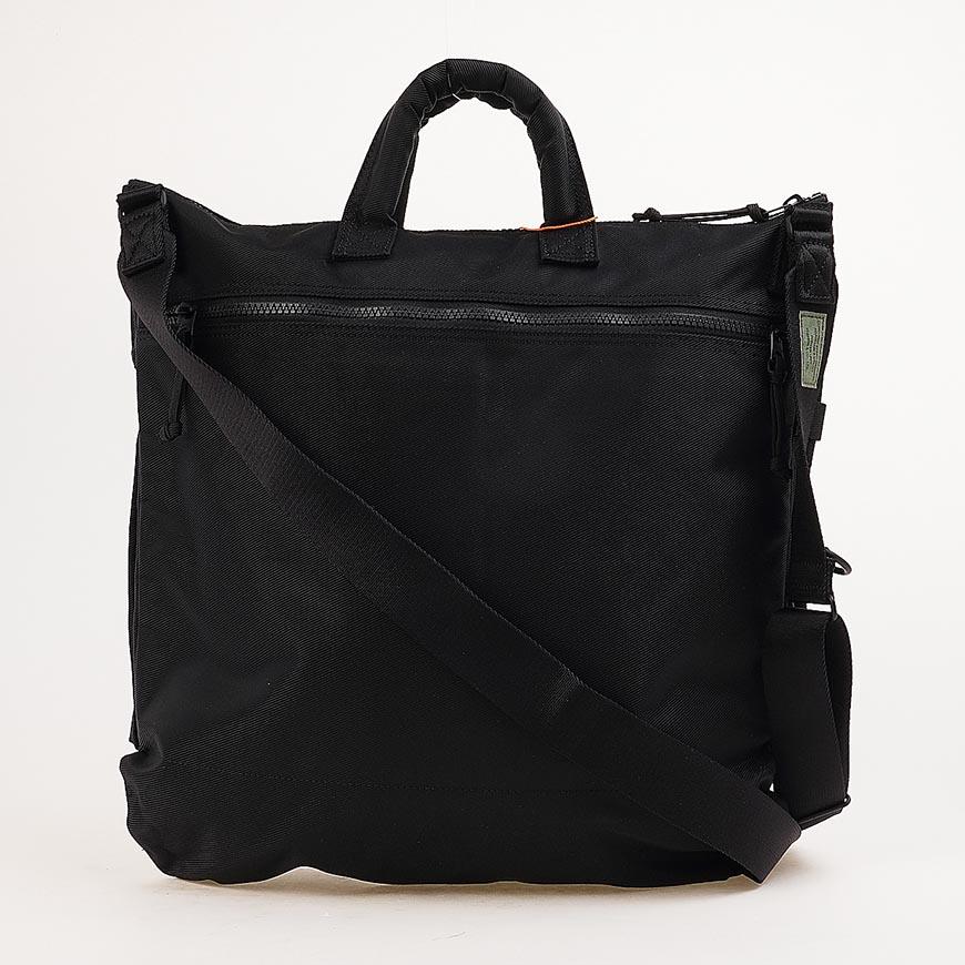 PORTER Unisex Unit 2-Way Helmet Bag Black Crossbody