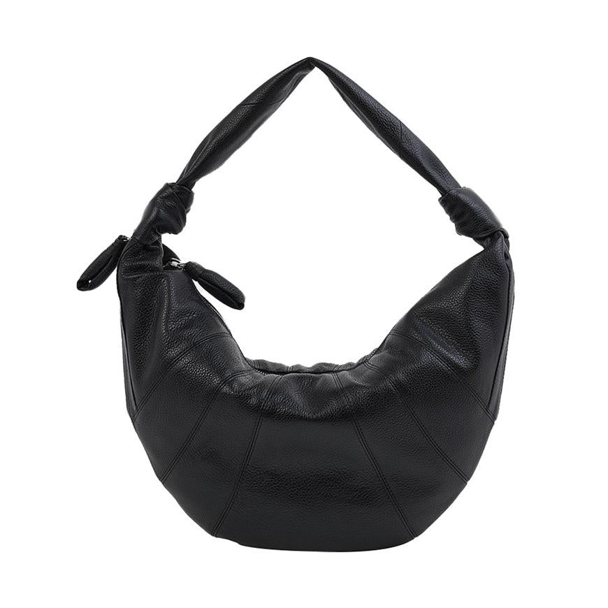 Lemaire Black Fortune Croissant Shoulder Bag Leather Women’s