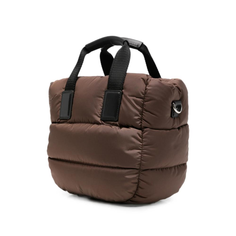 Moncler Black Leather Tote Bag