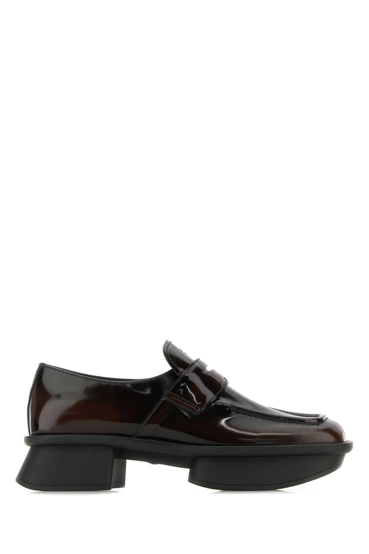 PRADA Black Leather Loafers