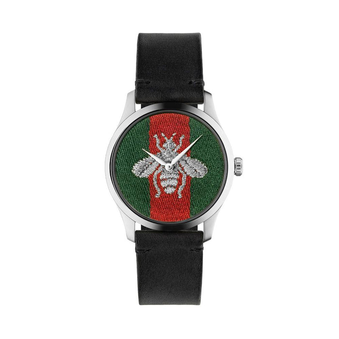 GUCCI G-Timeless Unisex 38mm Leather Quartz Watch