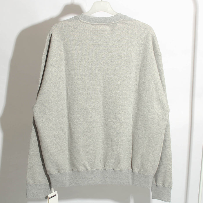 JIL SANDER Men's Oversized Logo Sweatshirt Gray J47GU0001 052