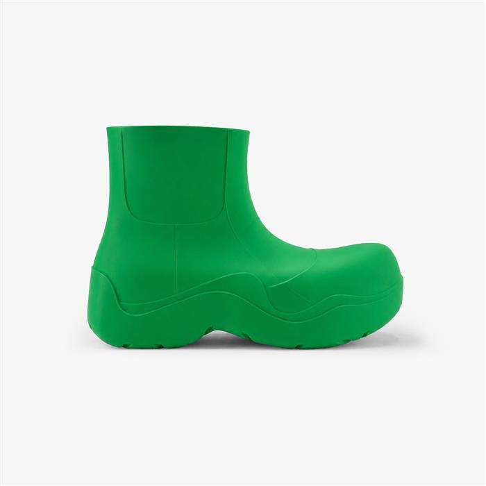 Bottega Veneta Puddle Ankle Boots Men’s Green Rubber Mid Boots