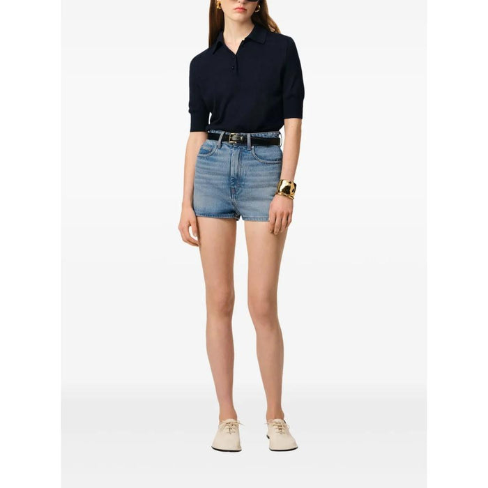 AMI Women’s Denim Shorts Blue