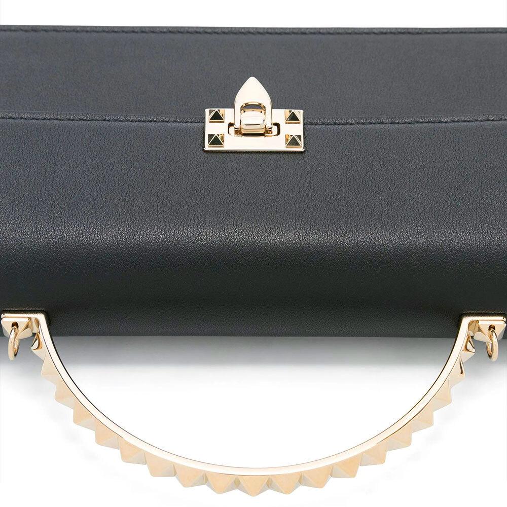 VALENTINO Rockstud Chain Mini Shoulder Bag for Women 6W2P0AG5 VIT 0NO