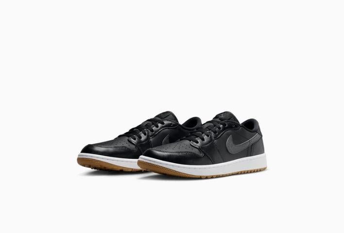 Nike Jordan 1 Low Golf Black Gum Medium Brown Sneakers DD9315 005