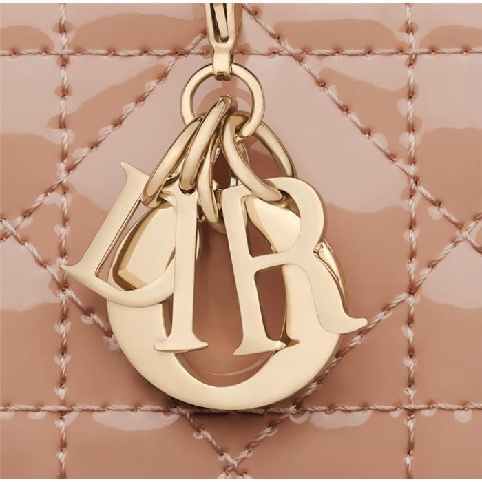 DIOR Lady Dior Jasmine Leather Card Holder Wallet