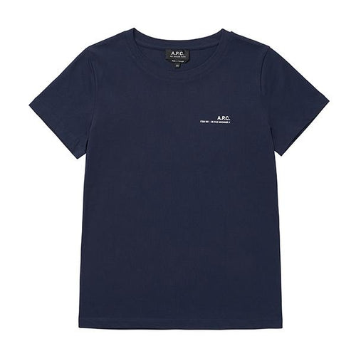 A.P.C. Dark Navy Cotton Short Sleeve T-Shirt Women