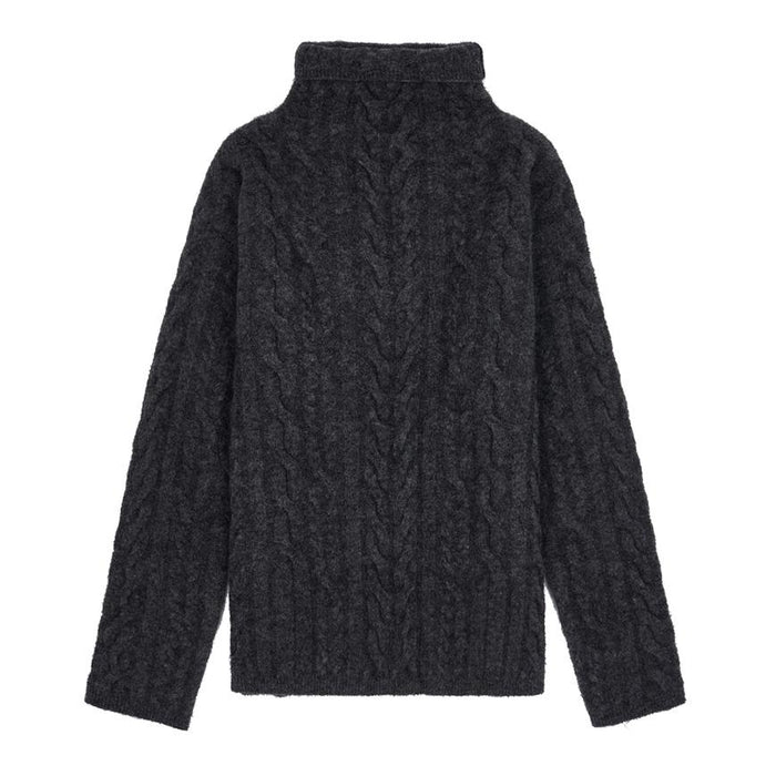 Max Mara Lappole Round Neck Knit Sweater for Women White