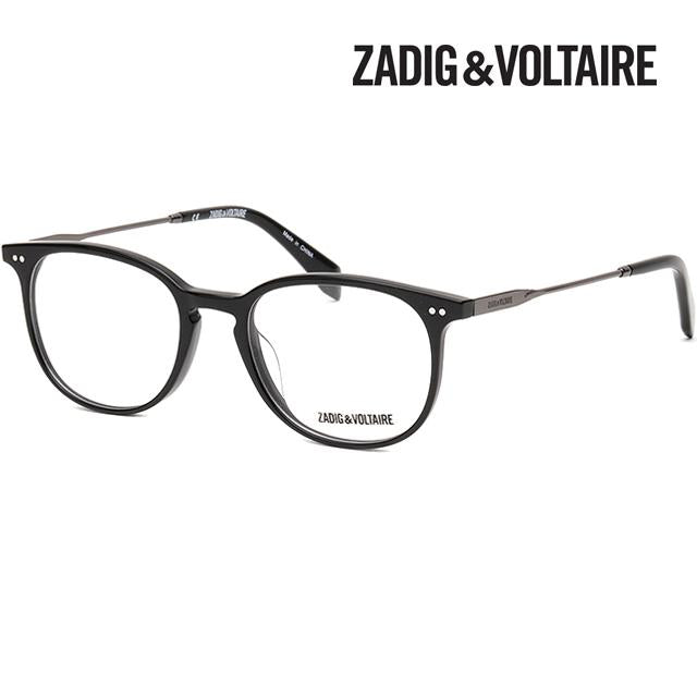 Zadig&Voltaire Black Acetate Eyeglass Frames Unisex VZV184 700Y