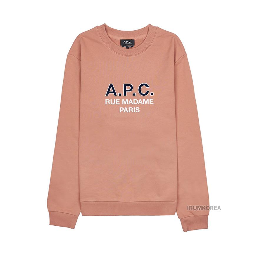 A.P.C. Men’s Madame Logo Sweatshirt Navy Cotton