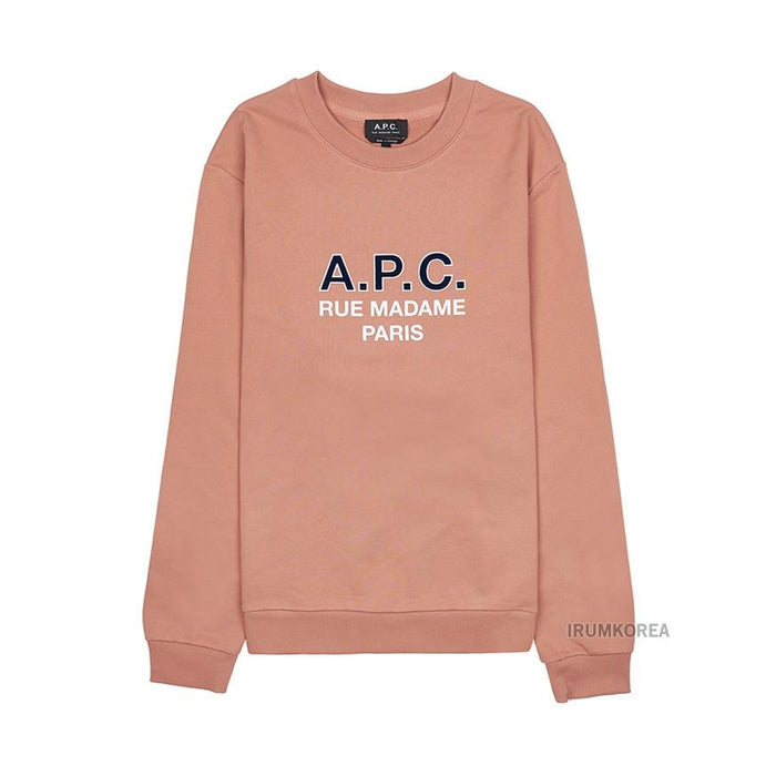 A.P.C. Men’s Madame Logo Sweatshirt Navy Cotton
