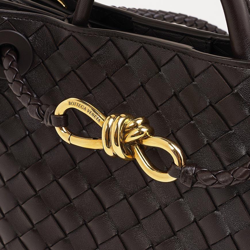 Bottega Veneta Small Andiamo Leather Tote Bag Brown Women’s