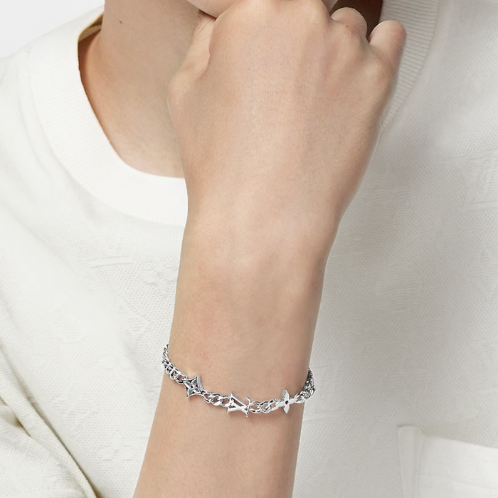 Louis Vuitton Men's Monogram Chain Bracelet M1407A