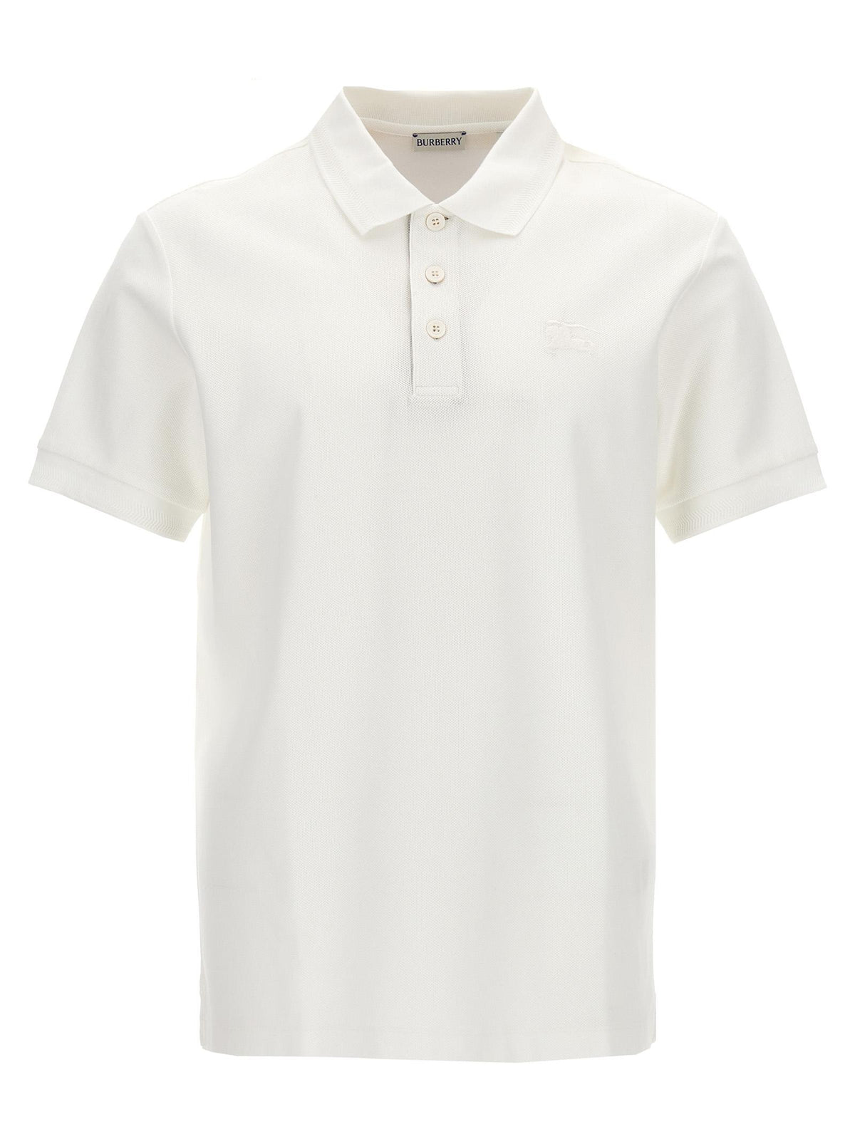 BURBERRY White Short Sleeve Shirt for Men
