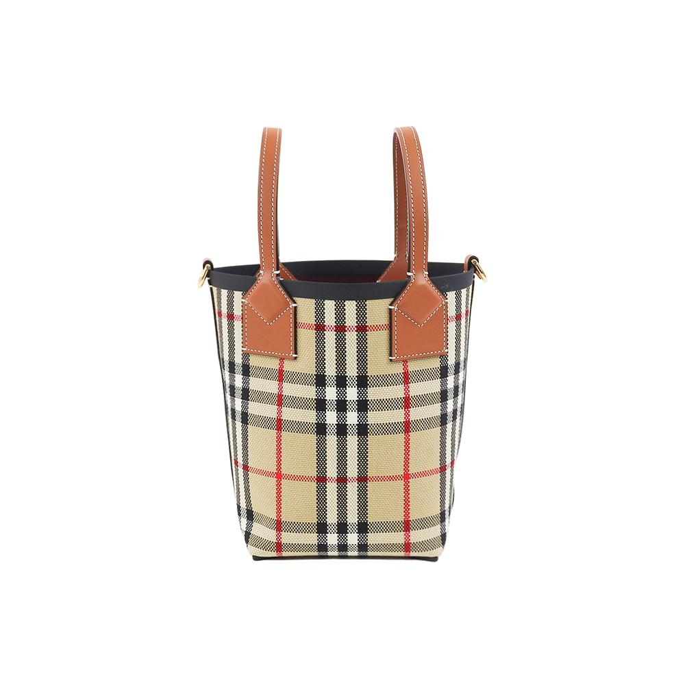 BURBERRY London Mini Check Tote Bag