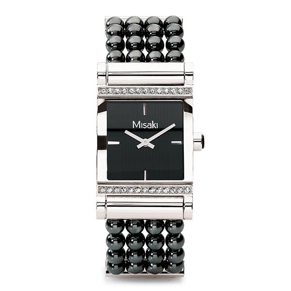MISAKI Women’s Pearl Metal Watch QCRWPARISIENNEBL