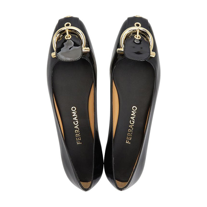 Ferragamo Oxide Ballerina Women’s Flat Shoes Width C