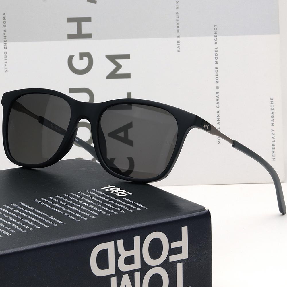 Under Armour Square Black Acetate Unisex Sunglasses UA GAMUT 003M9