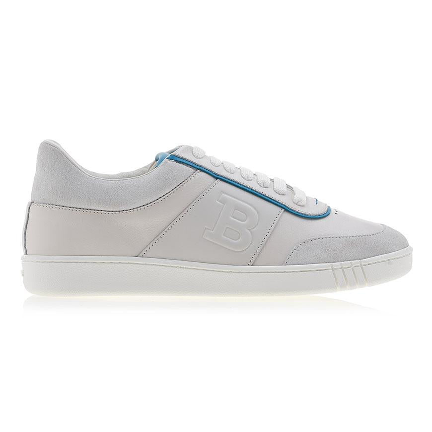 BALLY Men’s Leather Low-Top Sneakers White