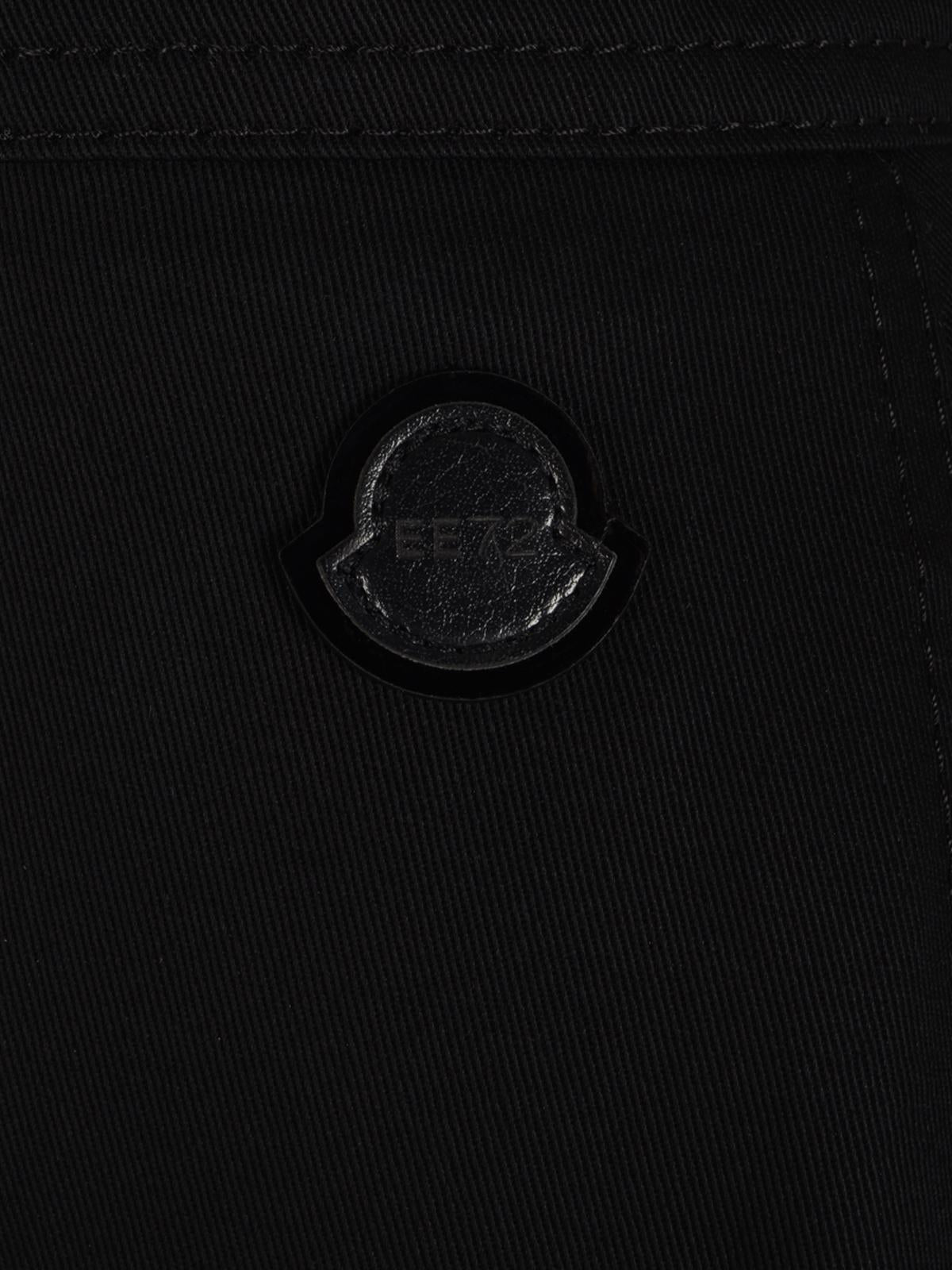 Moncler Black Wool Blend Midi Skirt