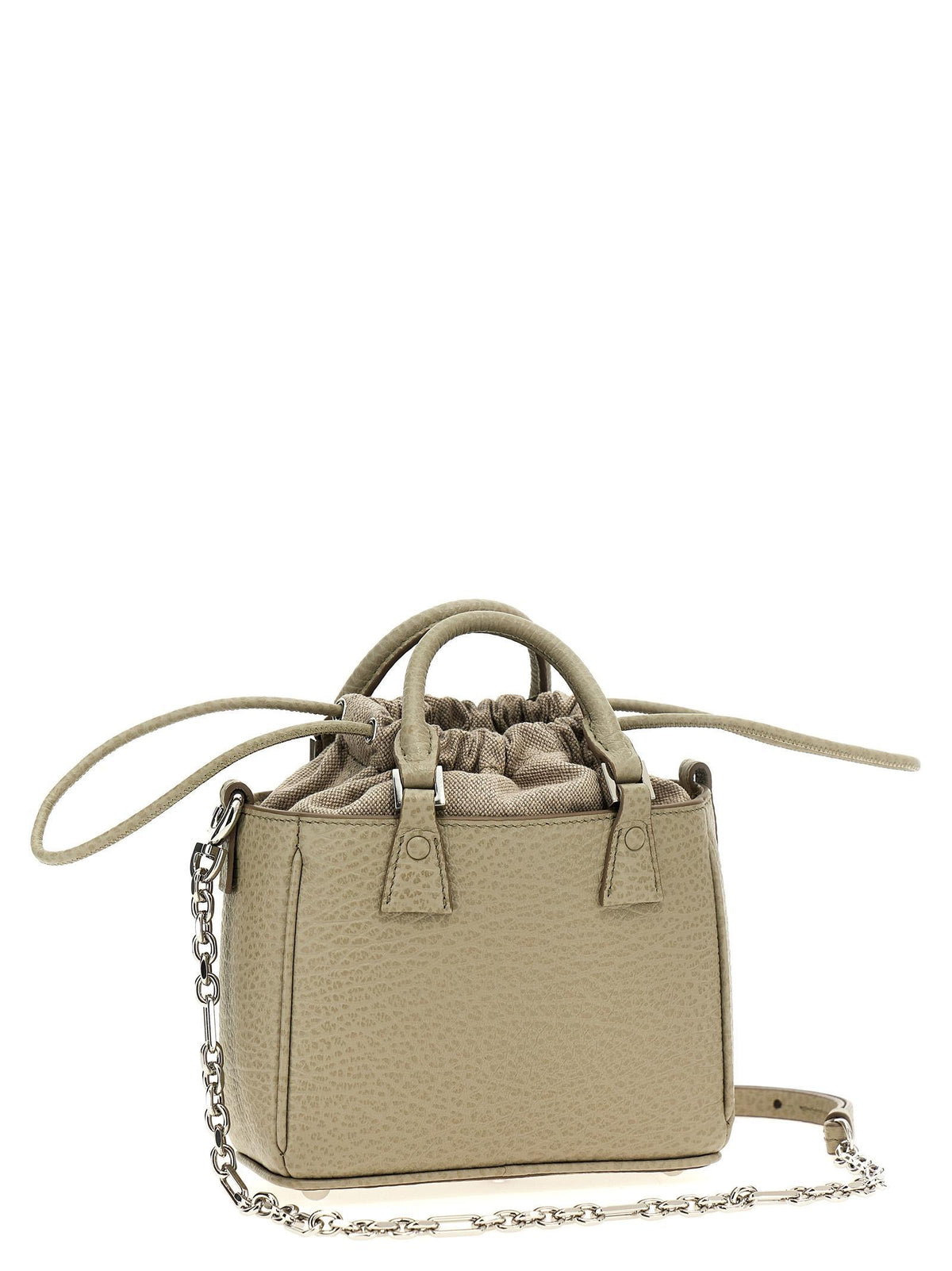 Maison Margiela Black Leather Tote Bag