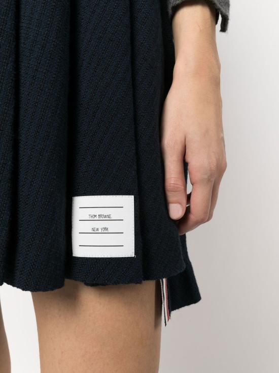 THOM BROWNE Midi Skirt FJK091A F0302 415 NAVY DOM