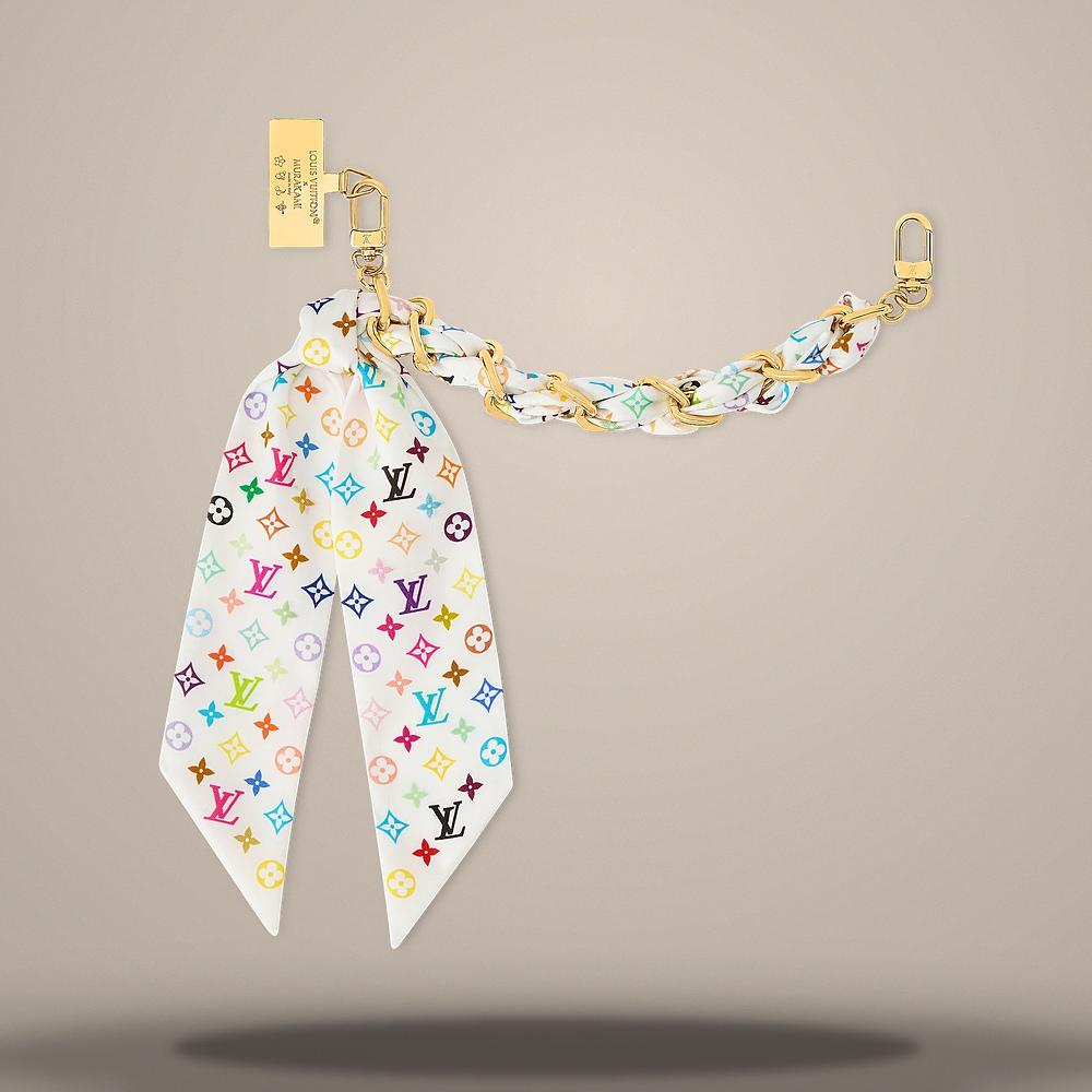 Louis Vuitton LV x TM Pulla Chain Bag Charm Multicolor Key Ring M03725