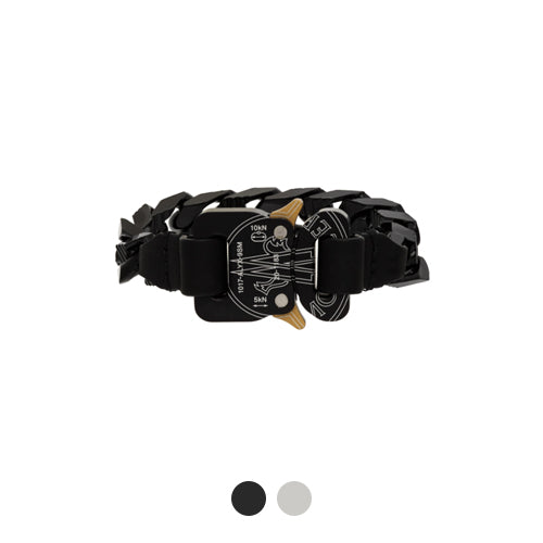Moncler Black Silver Bracelet Moncler Genius x 1017 ALYX 9SM