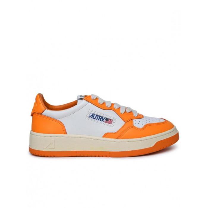 AUTRY Medalist Low Leather Sneakers White Beige Women
