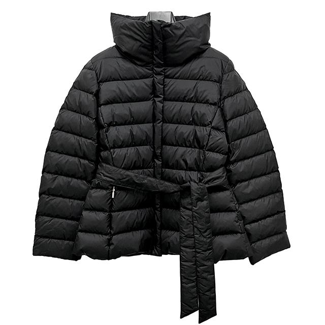 Max Mara Quilted Belted Puffer Jacket Black Women’s