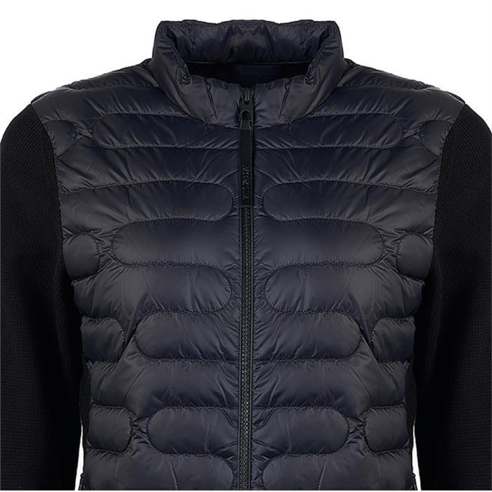 Moncler Logo Patch Padded Knit Cardigan Jacket 9B00028 M1367 999