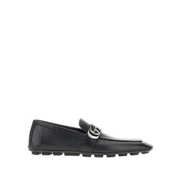 GUCCI Black Leather Loafers