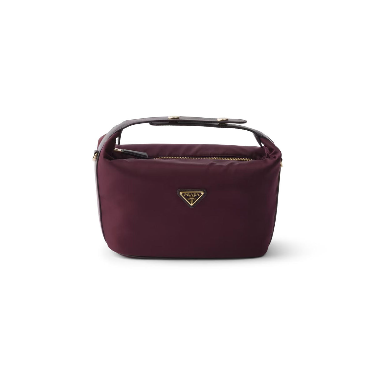 PRADA Leather Shoulder Bag Black