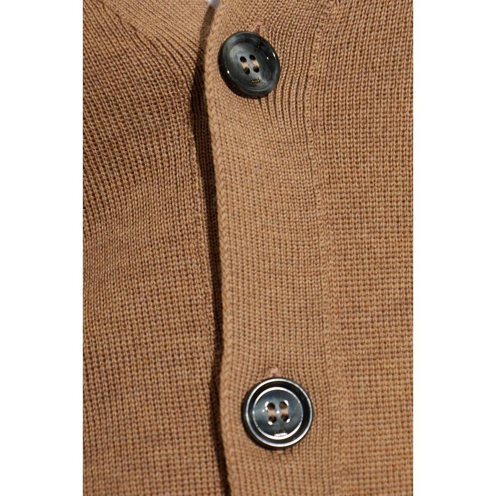 AMI Merino Wool Men’s Cardigan Black