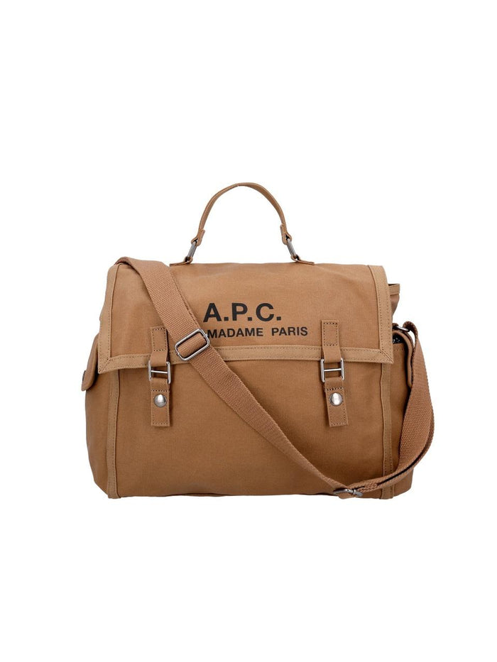 A.P.C. Unisex Canvas Tote Bag H61930 CAB CAMEL
