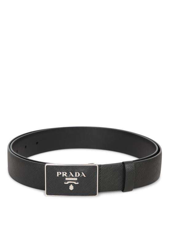 PRADA Black Leather Belt