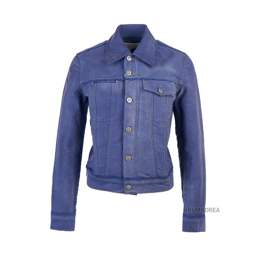 Maison Margiela Stitch Logo Denim Jacket Navy