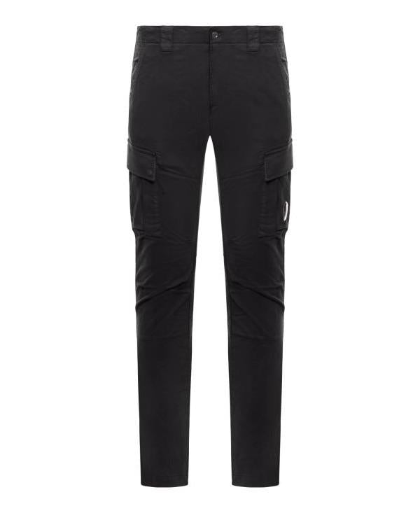 CP Company Stretch Satin Cargo Pants Black
