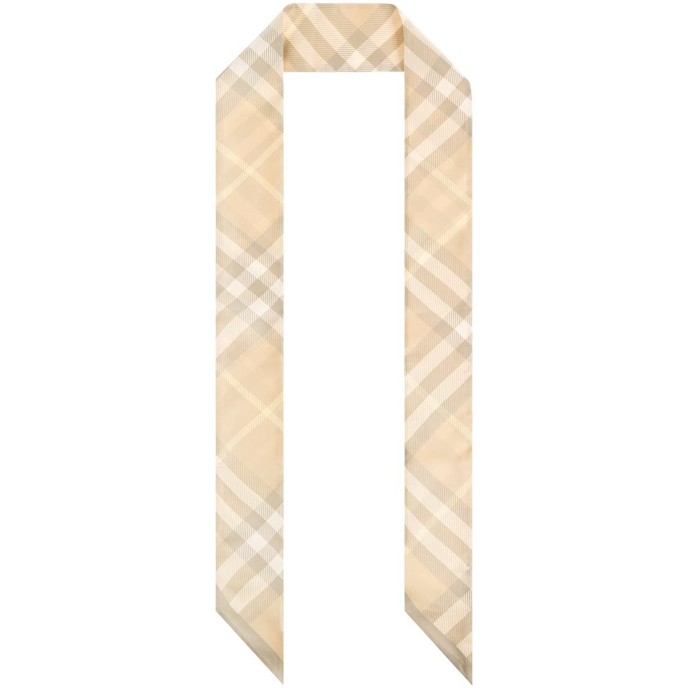 BURBERRY Large Vintage Reverse Check Silk Scarf