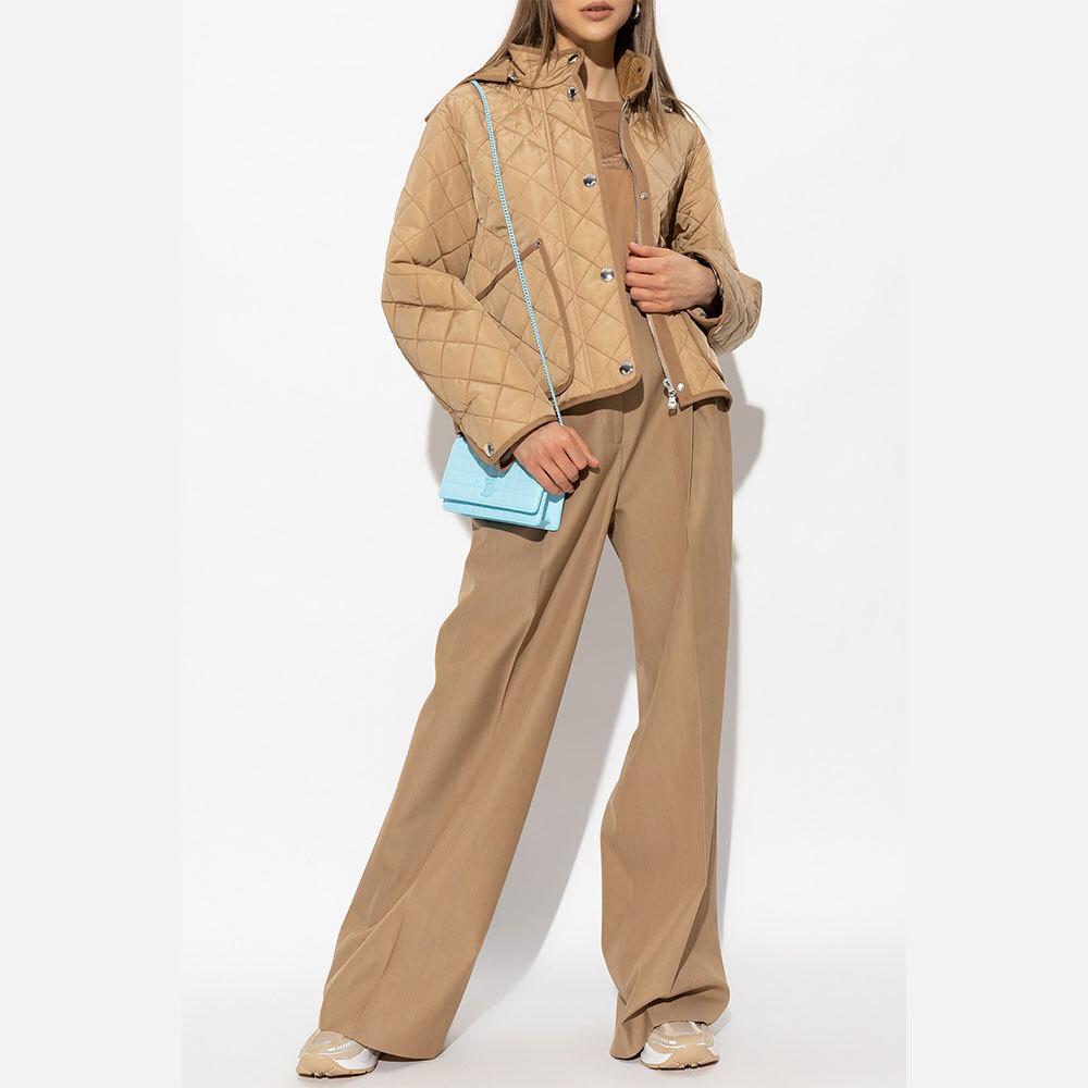 BURBERRY Quilted Cropped Diamond Jacket for Women