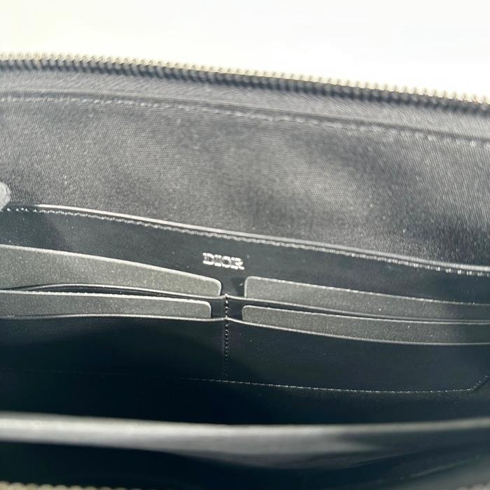 DIOR A4 Beige/Black Men's Clutch Pouch 2ESCA339YSE H05E
