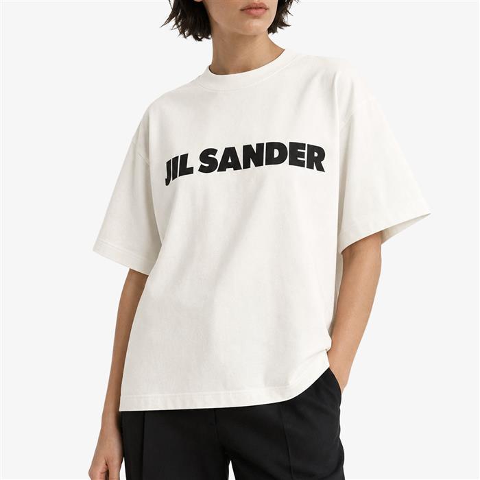 JIL SANDER Logo Short Sleeve T-Shirt for Women White
