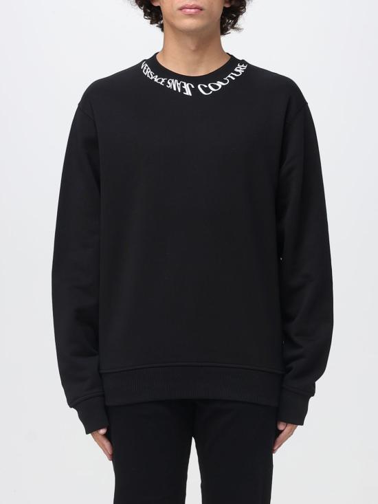 Versace Long Sleeve Sweatshirt for Men 79GAIP03CF06P899 BLACK DOM