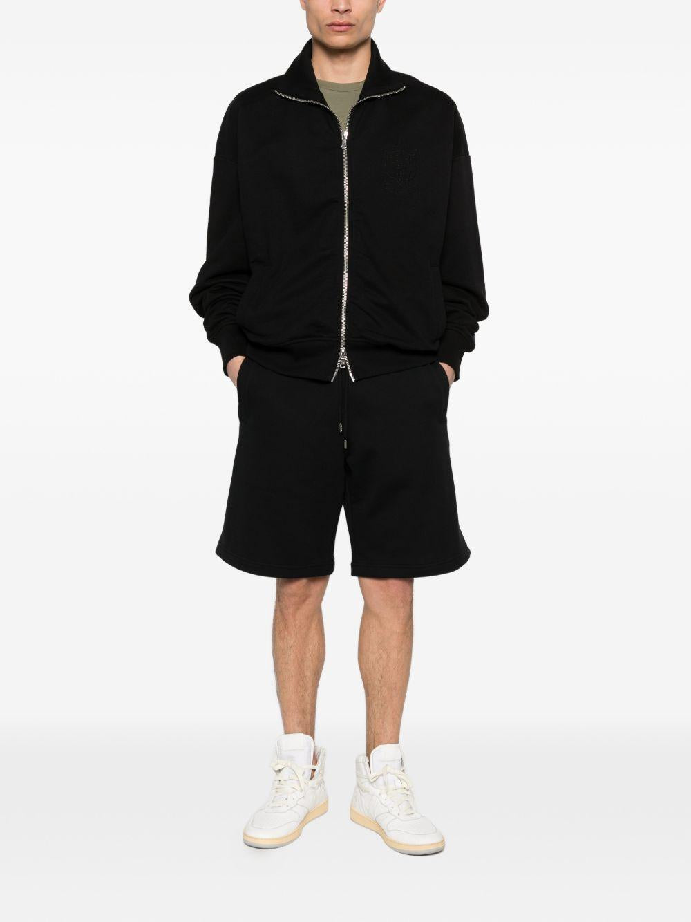 Maison Kitsune Cotton Drawstring Shorts Men Black