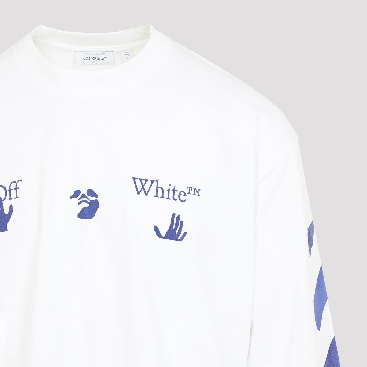 OFF WHITE Black Long Sleeve T-Shirt Men’s Cotton