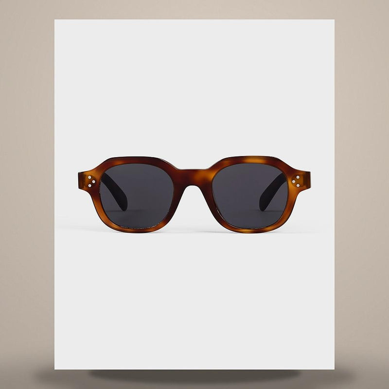 CELINE Black Acetate Classic Havana Frame 60 Sunglasses 4S326CPLB 19HD
