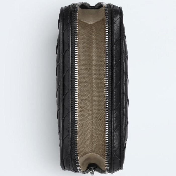 Bottega Veneta Small Intrecciato Organizer Pouch Black